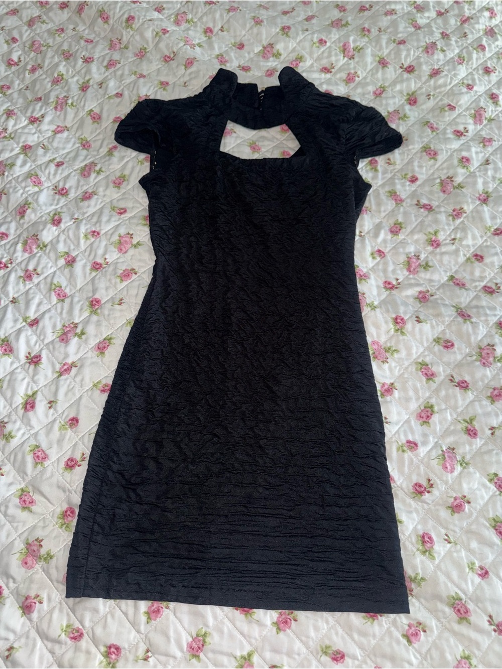 vintage 1991 The Catwoman Collection by All That Jazz black textured dress